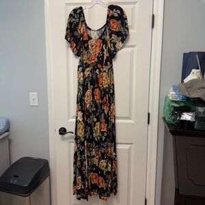 Torrid Maxi Jersey Flutter-Sleeve Tiered Dress